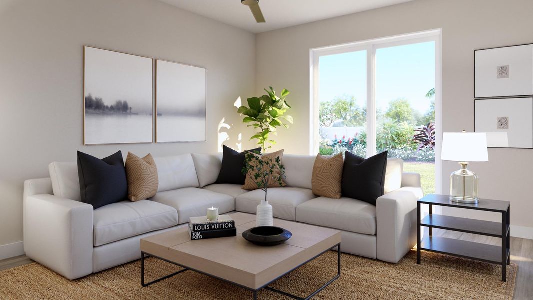 Representative furnished interior of a home built from the Haven by Risewell Homes in Marion Ridge, Haines City (Image 9).