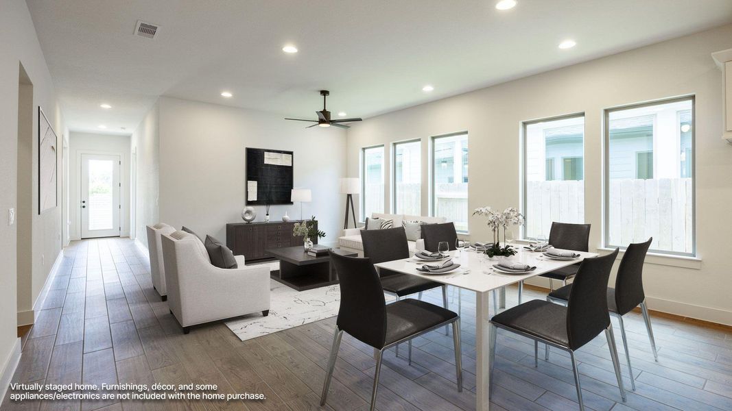 Furnished interior view inside a new home in Easton Park, Austin (Image 5).