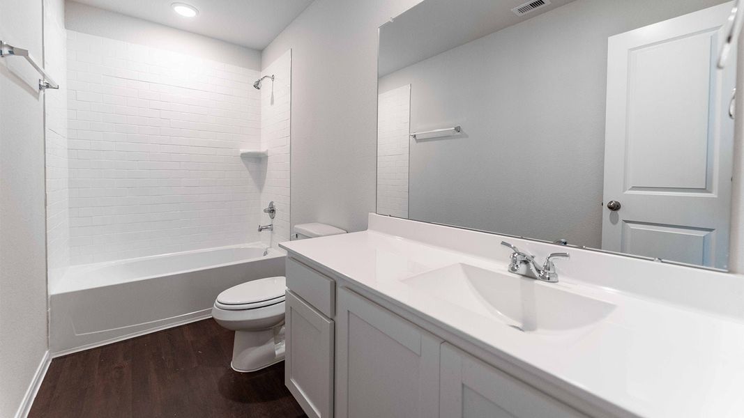 Furnished interior view inside a new home in The Canopies, Splendora (Image 8).