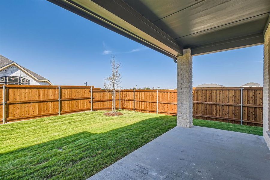 View of yard featuring a patio