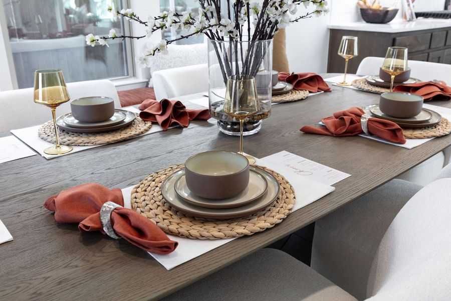 Representative Dining Room - some options shown