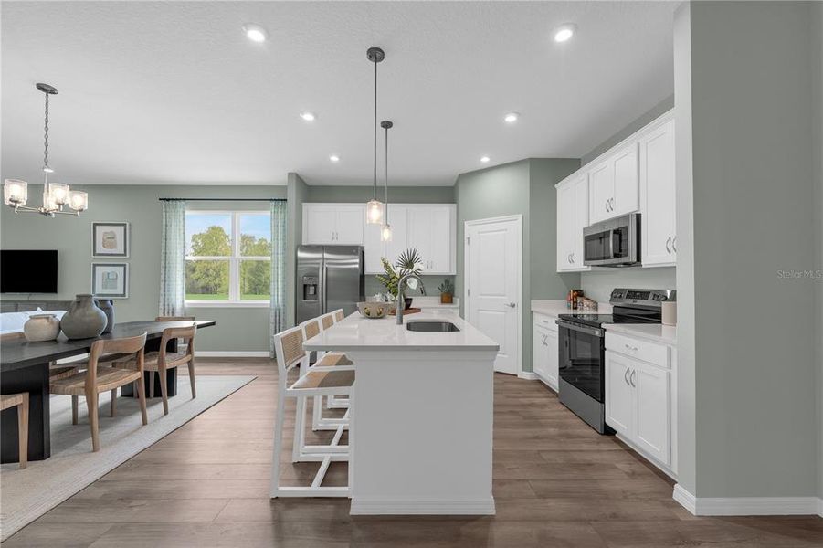 Furnished interior view inside a new home in Hidden Cove, Eustis (Image 33). Furnished interior view inside a new home in Hidden Cove, Eustis (Image 33).