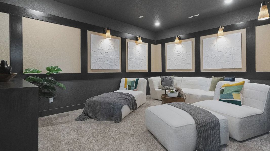 Representative furnished interior of a home built from the Maddy by Chesmar Homes in Santa Rita Ranch, Liberty Hill (Image 14).