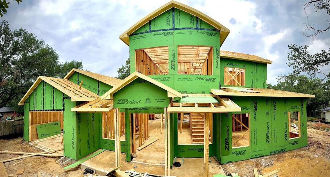 In-progress construction of a new home in , Flower Mound, TX (Image 20).