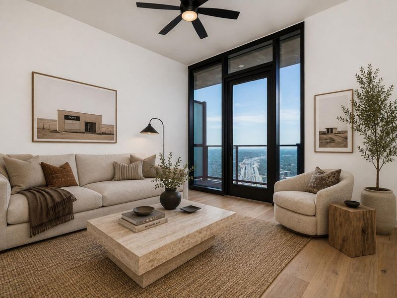 Furnished interior view inside a new home in Vesper, Austin (Image 6).