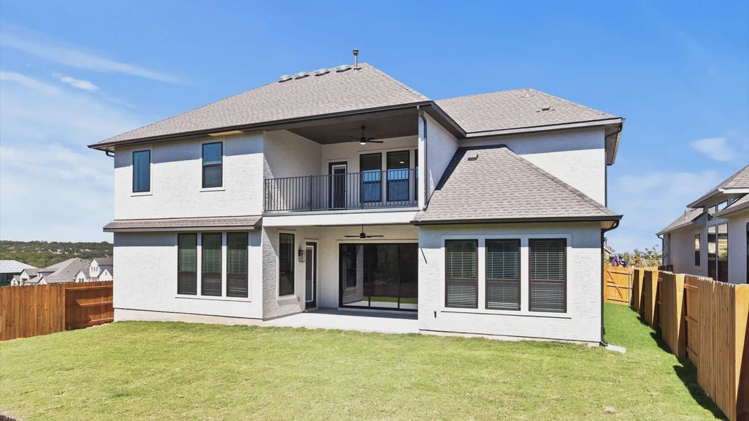 Representative exterior details of a home built from the Raegan by Chesmar Homes in Sweetwater, Austin (Image 17). Representative exterior details of a home built from the Raegan by Chesmar Homes in Sweetwater, Austin (Image 17).