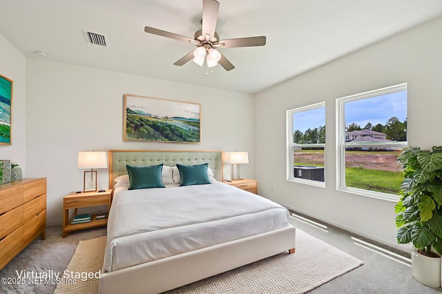 Furnished interior view inside a new home in Panther Creek, Jacksonville (Image 10).