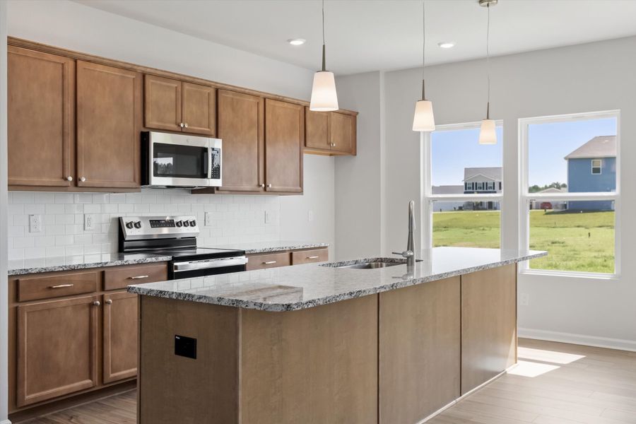 Furnished interior view inside a new home in Cambridge Reserve, Angier (Image 5).