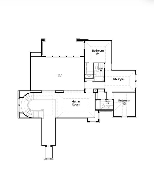 2D floor plan layout for the 289 Plan by Highland Homes in The Parks at Wilson Creek: 74ft. lots, Celina, TX (Image 7). 2D floor plan layout for the 289 Plan by Highland Homes in The Parks at Wilson Creek: 74ft. lots, Celina, TX (Image 7).