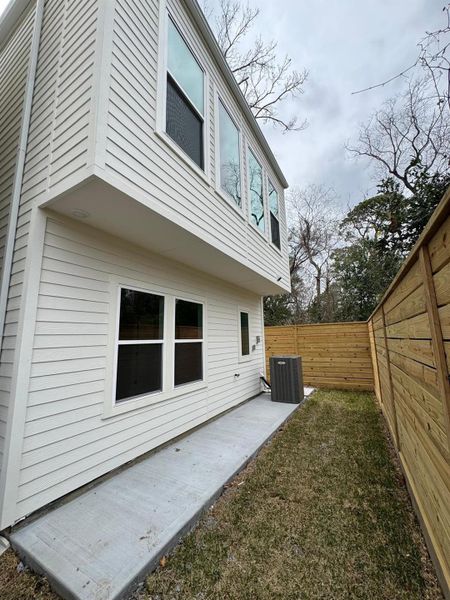 Exterior details and patio area of a home in , Houston (Image 3).