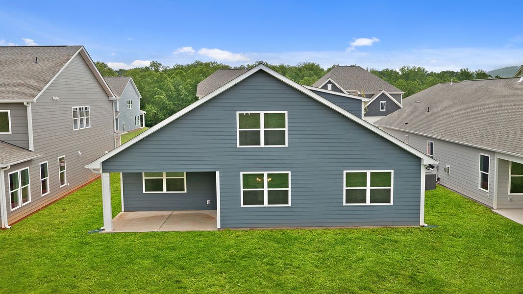 Exterior details and patio area of a home in Adams Glen, Greenville (Image 3). Exterior details and patio area of a home in Adams Glen, Greenville (Image 3).