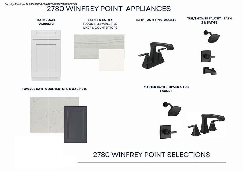 Sample of building materials used in homes in Brookhollow West, Prosper (Image 4).