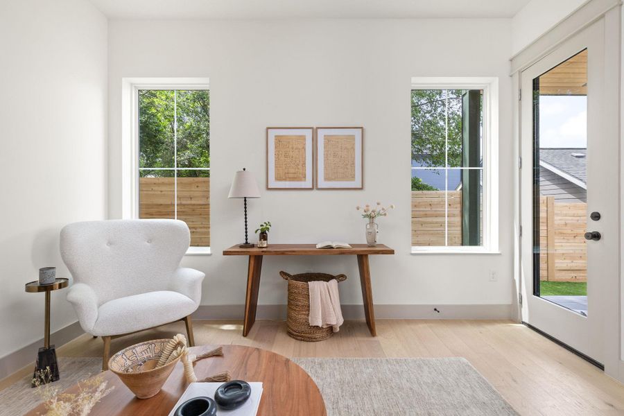 Furnished interior view inside a new home in , Austin (Image 13).