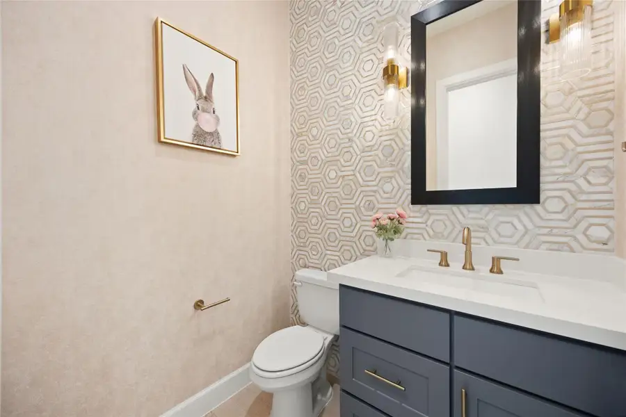 Furnished interior view inside a new home in Bridgeland, Cypress (Image 33).