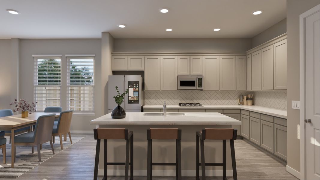 Representative furnished interior of a home built from the Austin by Tricoast Homes in Sunterra 40, Katy (Image 20).