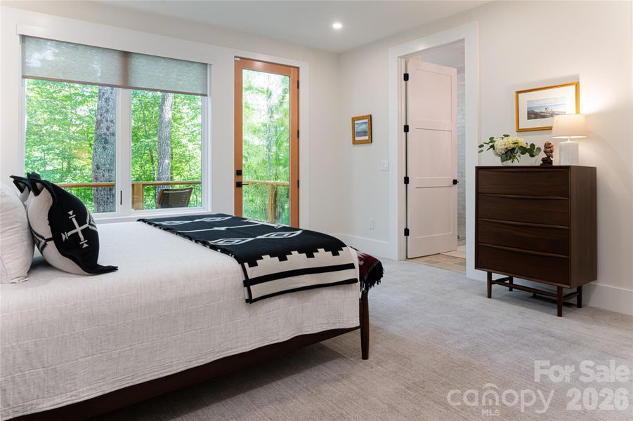 Furnished interior view inside a new home in , Pisgah Forest (Image 13).