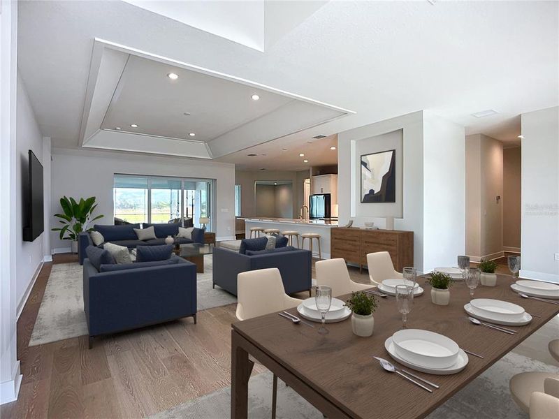 Furnished interior view inside a new home in Hampton Lakes, Sarasota (Image 10). Furnished interior view inside a new home in Hampton Lakes, Sarasota (Image 10).