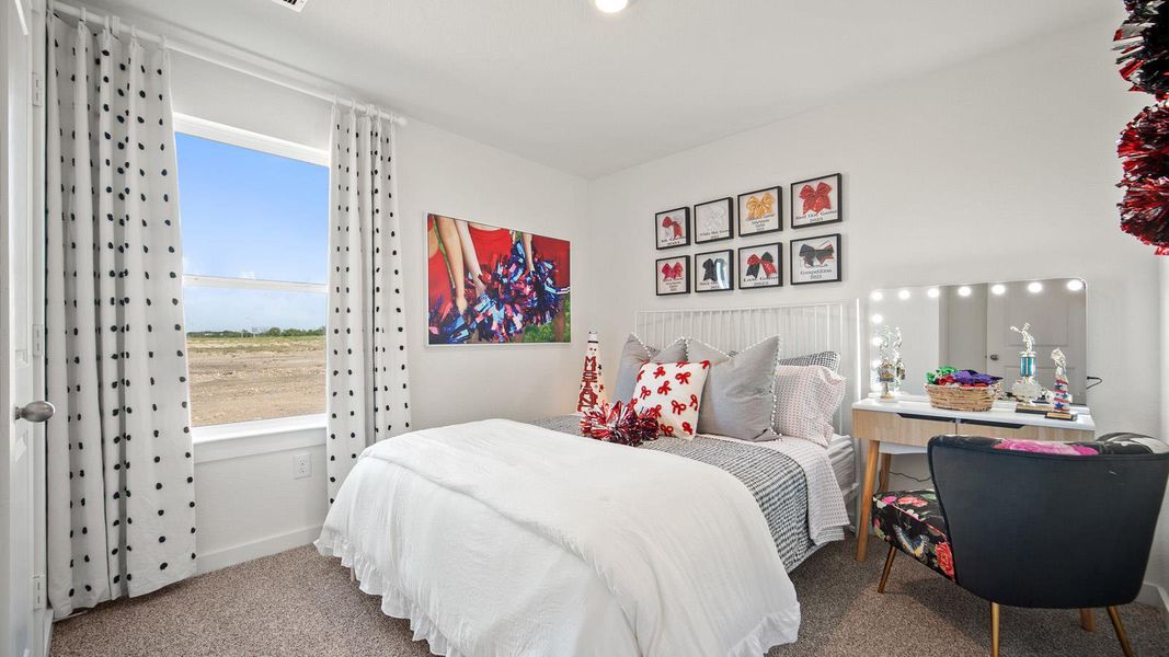 Furnished interior view inside a new home in Trails at Wildhorse, Austin (Image 11). Furnished interior view inside a new home in Trails at Wildhorse, Austin (Image 11).