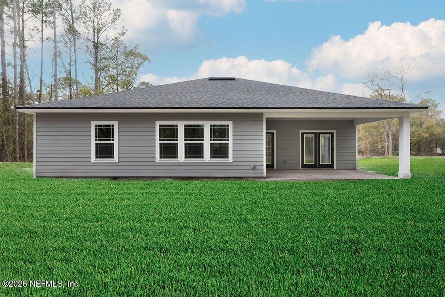 Exterior details and patio area of a home in , Middleburg (Image 4). Exterior details and patio area of a home in , Middleburg (Image 4).