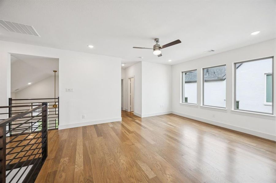 This light, bright and airy game room is the perfect place to host those big game day parties!