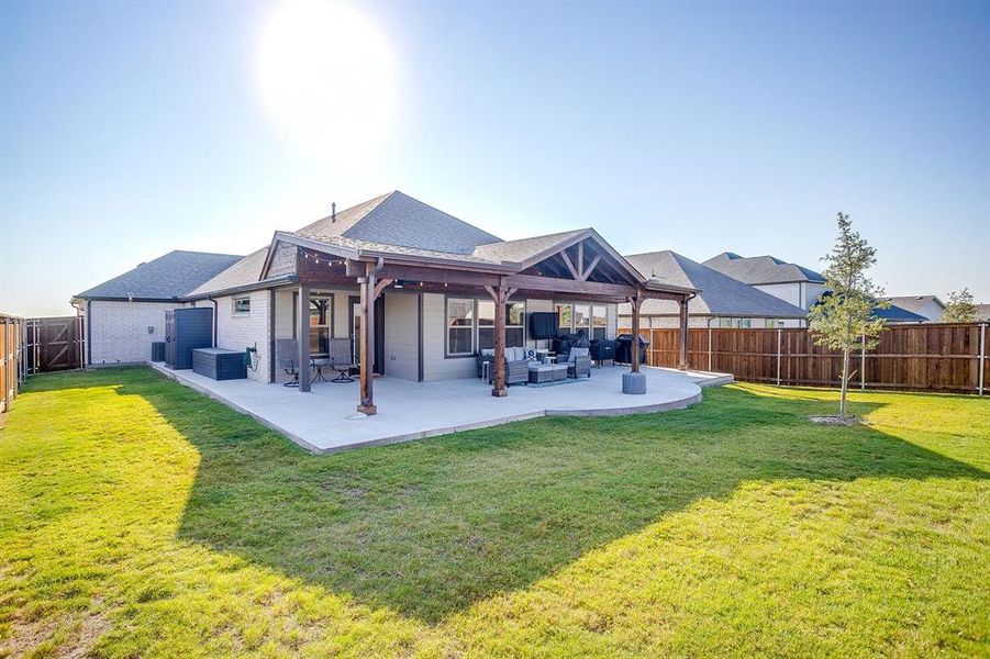 Extended concrete on the side of the house Extended concrete on the side of the house