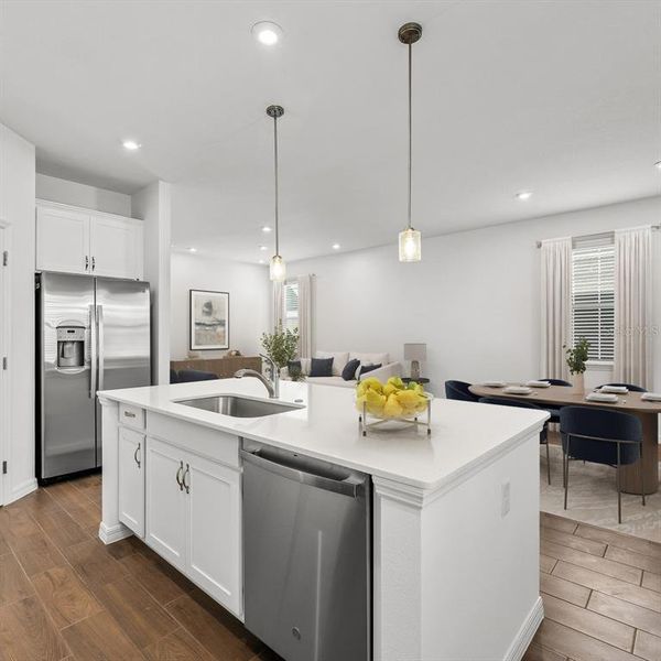 Furnished interior view inside a new home in Spring Walk at the Junction, Debary (Image 17).
