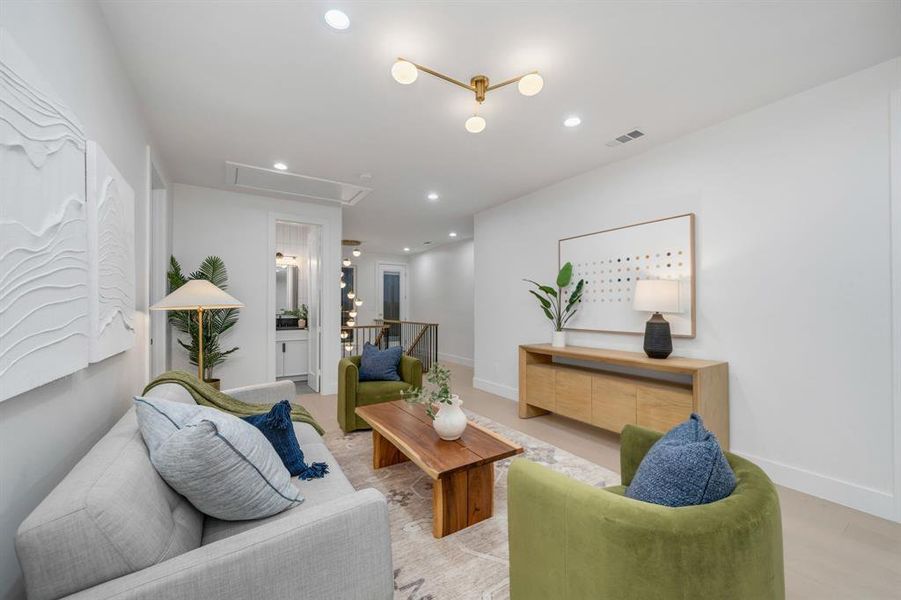 Furnished interior view inside a new home in , Dallas (Image 30).