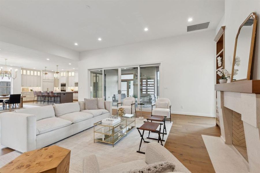 Furnished interior view inside a new home in , Dallas (Image 11).