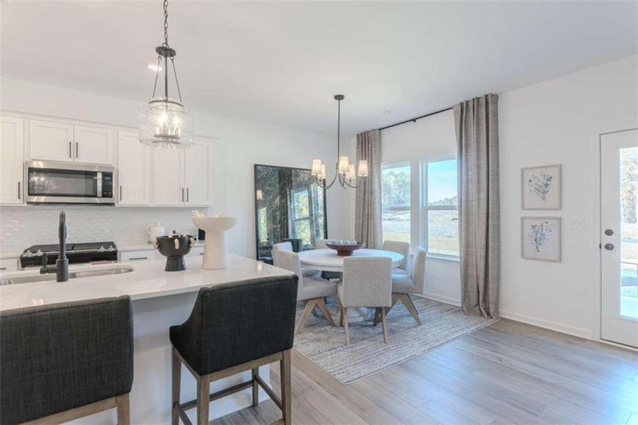 Furnished interior view inside a new home in The Pointe at Heron Bay, Locust Grove (Image 6).