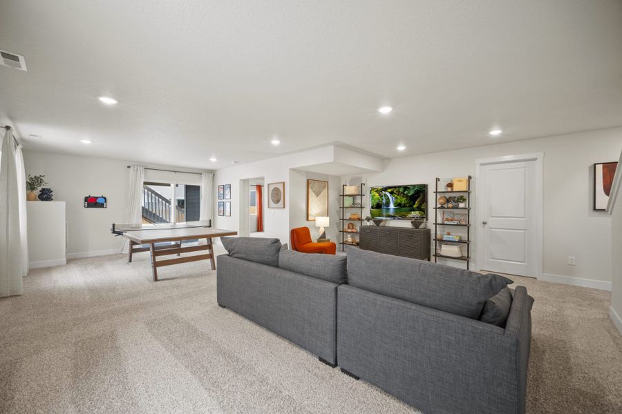 Furnished interior view inside a new home in Ridge at Lorson Ranch, Colorado Springs (Image 28).