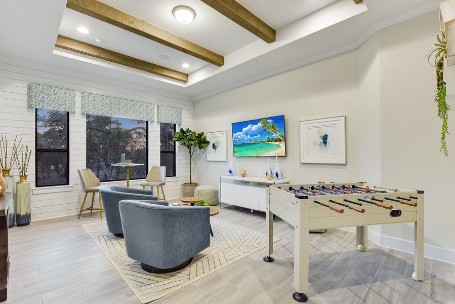 Representative furnished interior of a home built from the Siena III by Giddens Homes in Clearwater Ranch, Liberty Hill (Image 18).