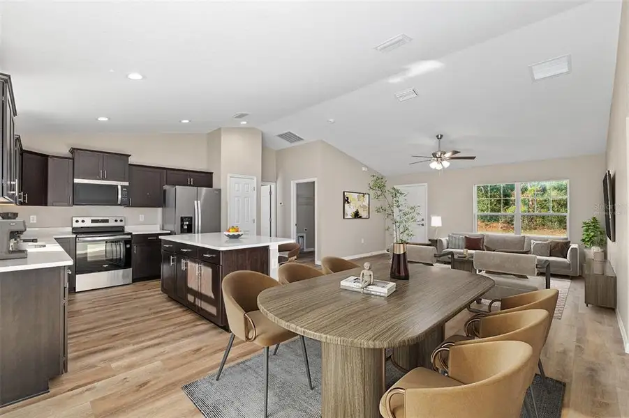 Furnished interior view inside a new home in , Citrus Springs (Image 3).