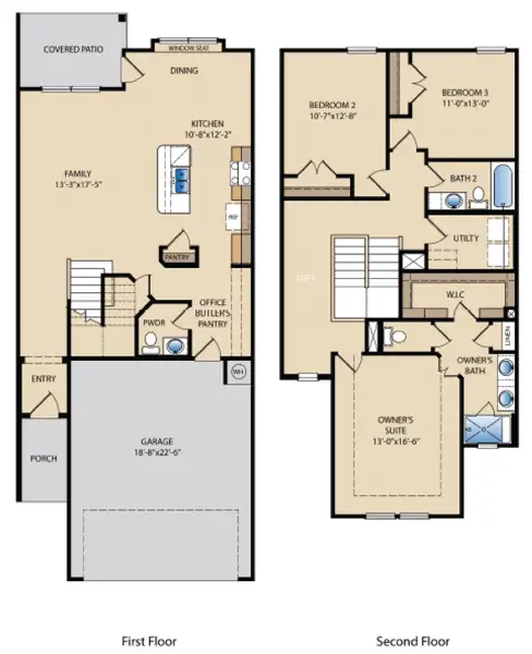 2D floor plan layout for the Lavaca by Pacesetter Homes in Avery Centre, Round Rock, TX (Image 3). 2D floor plan layout for the Lavaca by Pacesetter Homes in Avery Centre, Round Rock, TX (Image 3).