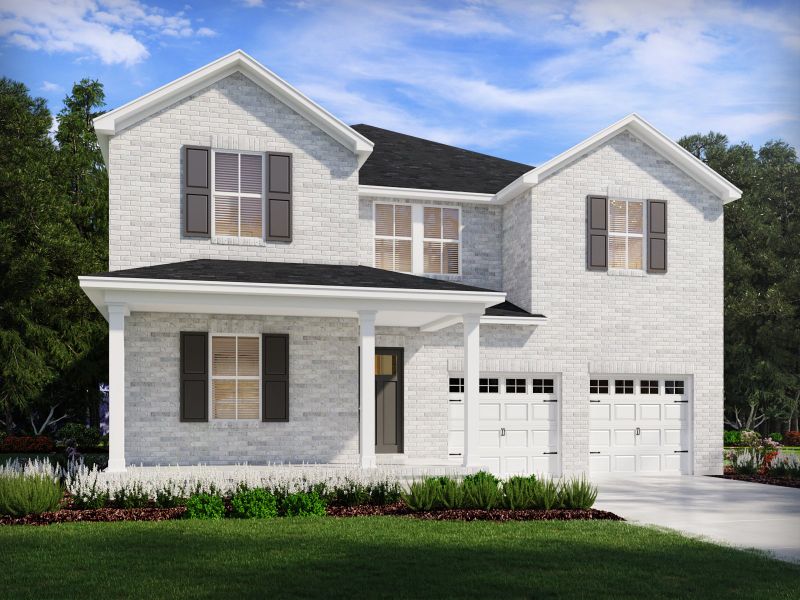 Representative exterior photo of a completed home built from the Clearwater by Meritage Homes in Benders Cove - Reserve Series, Mount Juliet, TN (Image 1).