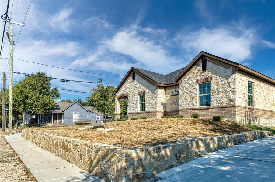 View of front of house with stone siding View of front of house with stone siding