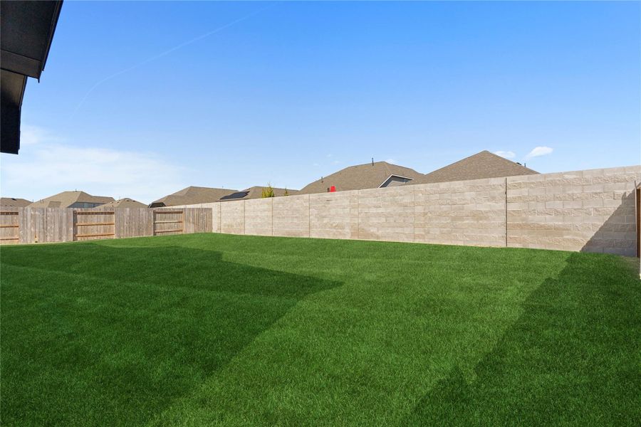 The expansive backyard provides plenty of green space for entertaining, play, or future outdoor projects, fully fenced and ready to enjoy, completing this beautiful one story Malibu Floor Plan with outdoor living potential that truly feels like home.