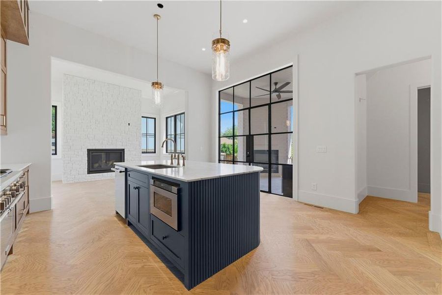 Furnished interior view inside a new home in , Atlanta (Image 10).