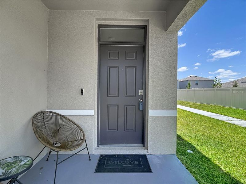 Exterior details and patio area of a home in Westgate at Avalon Park, Wesley Chapel (Image 3). Exterior details and patio area of a home in Westgate at Avalon Park, Wesley Chapel (Image 3).