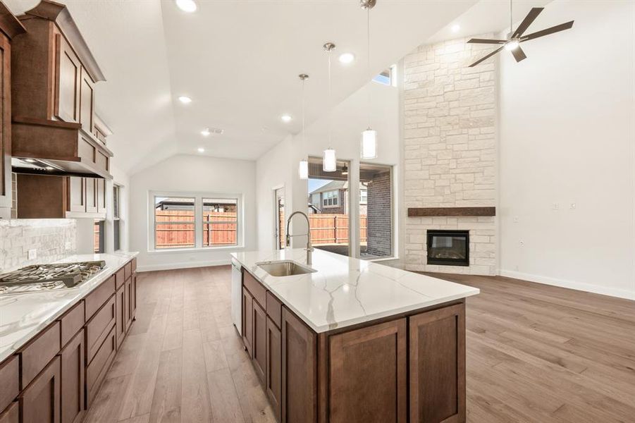 Furnished interior view inside a new home in Country Lakes, Denton (Image 7).