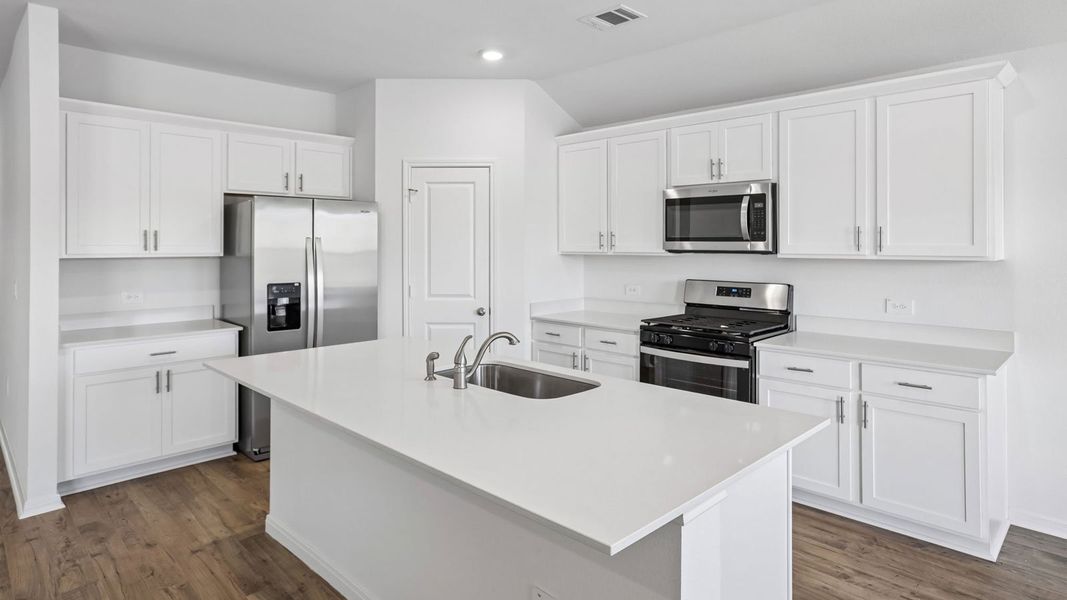 Furnished interior view inside a new home in Prairie Lakes, Buda (Image 7).