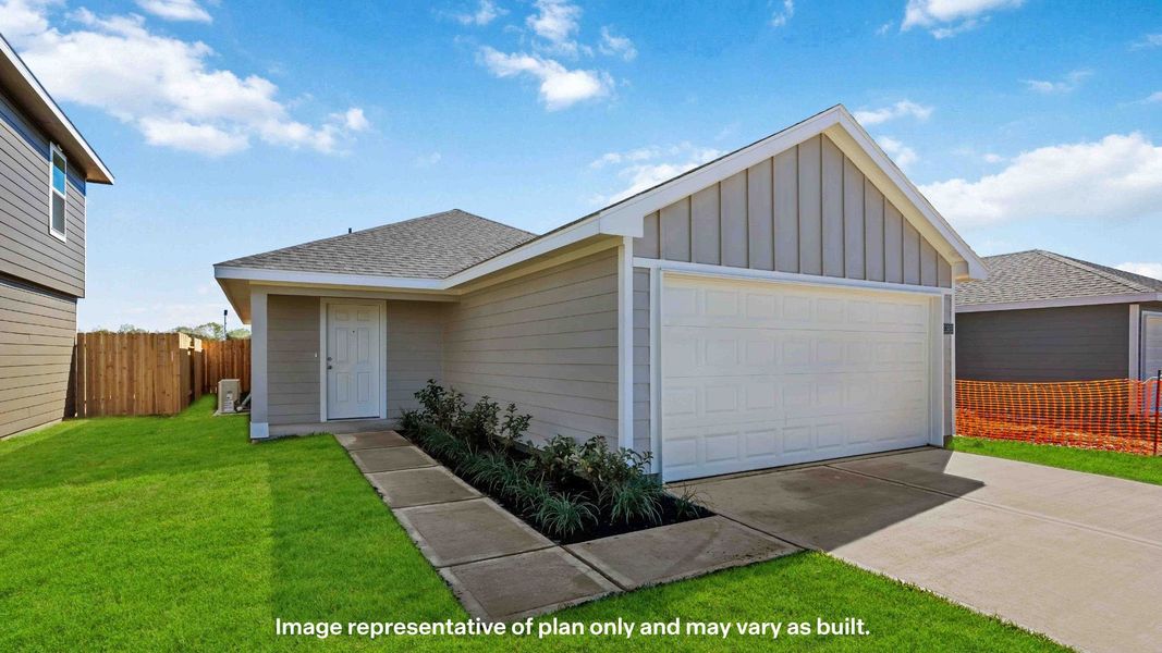 Representative exterior photo of a completed home built from the Axis by D.R. Horton in Deer Meadows, Odessa, TX (Image 24).