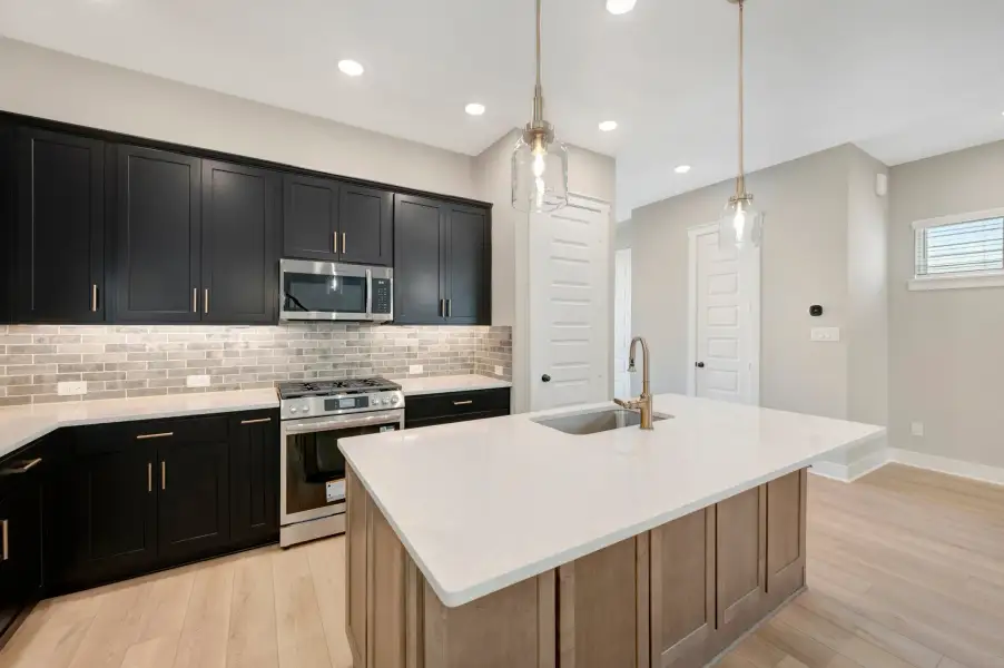 Furnished interior view inside a new home in Bridgeland Central: Emerald Heights - Cottages Row Collection, Cypress (Image 6). Furnished interior view inside a new home in Bridgeland Central: Emerald Heights - Cottages Row Collection, Cypress (Image 6).