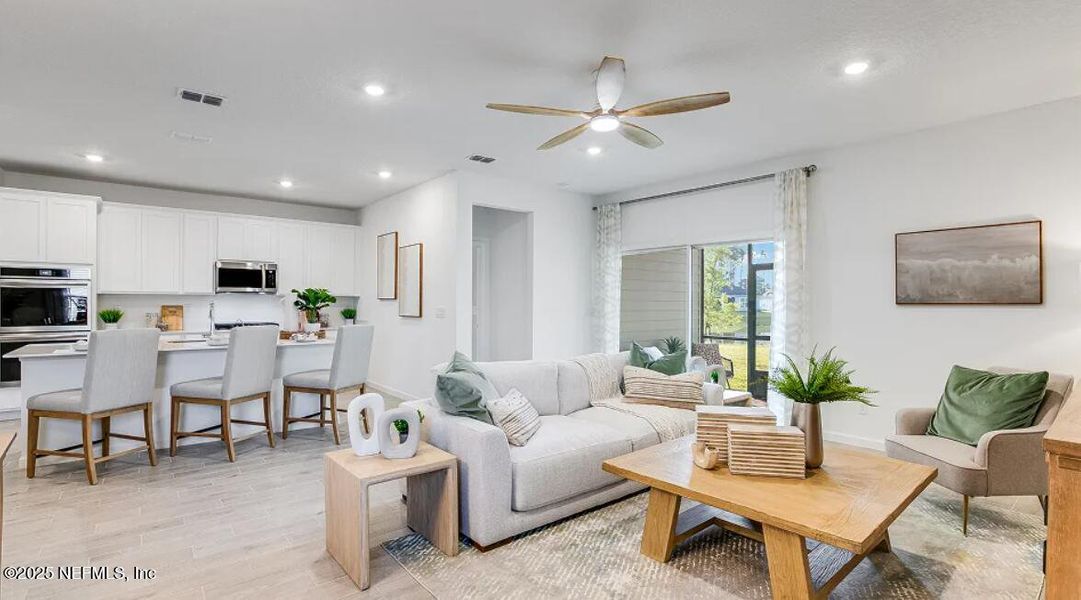 Furnished interior view inside a new home in Granary Park: Granary Park 50s, Green Cove Springs (Image 36). Furnished interior view inside a new home in Granary Park: Granary Park 50s, Green Cove Springs (Image 36).