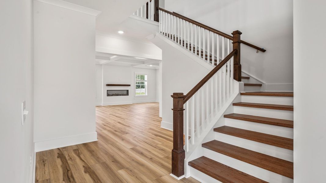 Spacious, unfurnished interior of a new home in Oak Bend, James Island (Image 23). Spacious, unfurnished interior of a new home in Oak Bend, James Island (Image 23).