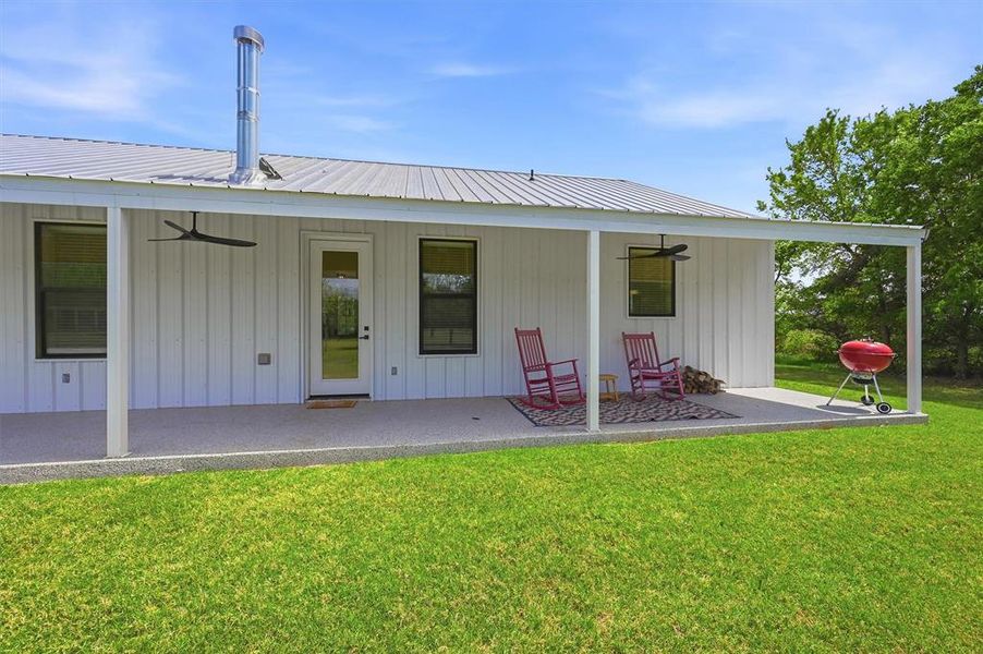 Exterior details and patio area of a home in , Denison (Image 23). Exterior details and patio area of a home in , Denison (Image 23).