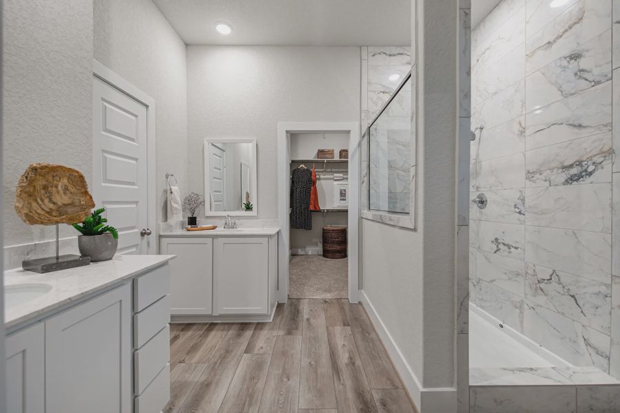 Representative furnished interior of a home built from the Powell by Chesmar Homes in Buffalo Crossing, Cibolo (Image 14).