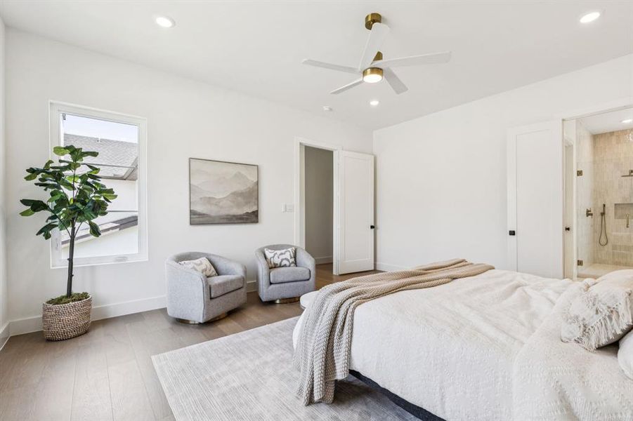 Furnished interior view inside a new home in , Dallas (Image 27).