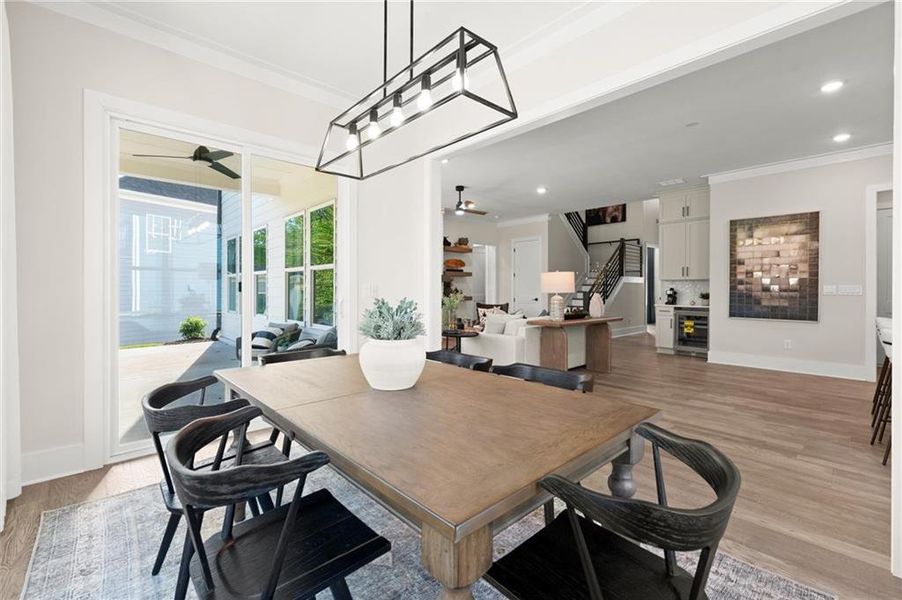 Furnished interior view inside a new home in Hillgrove Preserve, Powder Springs (Image 6).