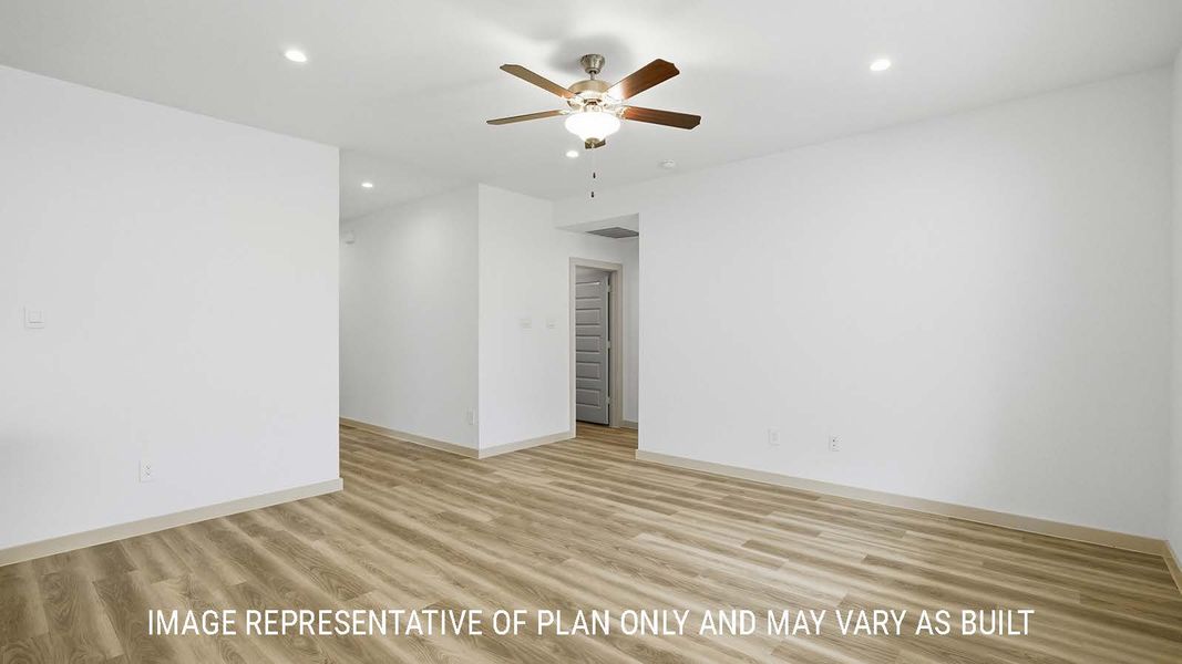 Representative unfurnished interior of a home built from the Bellvue by D.R. Horton in China Grove, China (Image 22).
