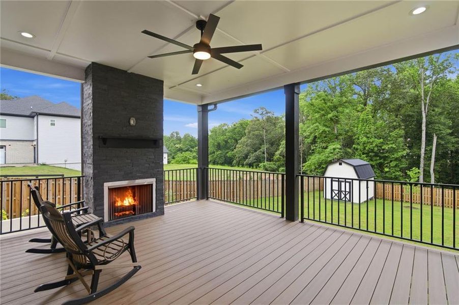 Exterior details and patio area of a home in , Buford (Image 31). Exterior details and patio area of a home in , Buford (Image 31).